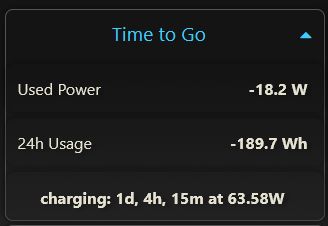 JRG Info (TTGO & Power Usage)